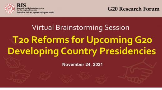 Virtual Brainstorming Session T2o Reforms for Upcoming G2o Developing Country Presidencies