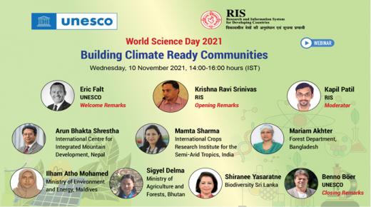 World Science Day 2021 Webinar on Building Climate Ready Communities