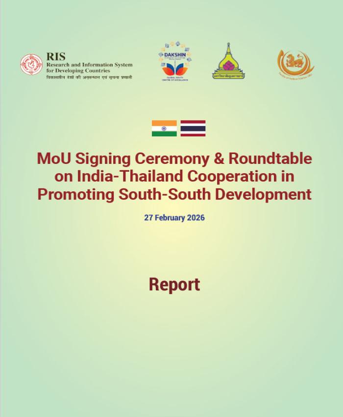 MoU Signing Ceremony & Roundtable on India-Thailand Cooperation in Promoting South-South Development